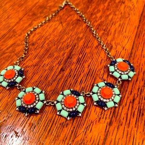 Vintage J Crew’s statement necklace. Vibrant colors make this necklace POP!!!